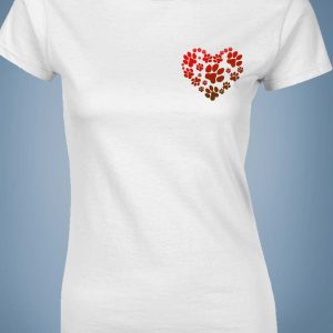 Mancs szív mintás póló