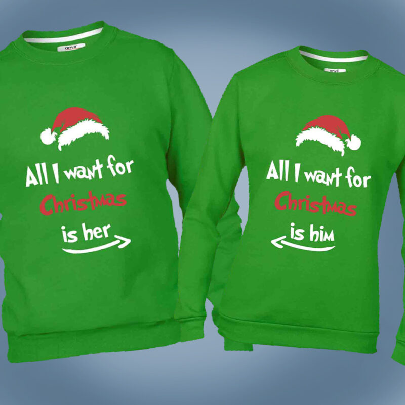 All I want for christmas, páros pulóver.