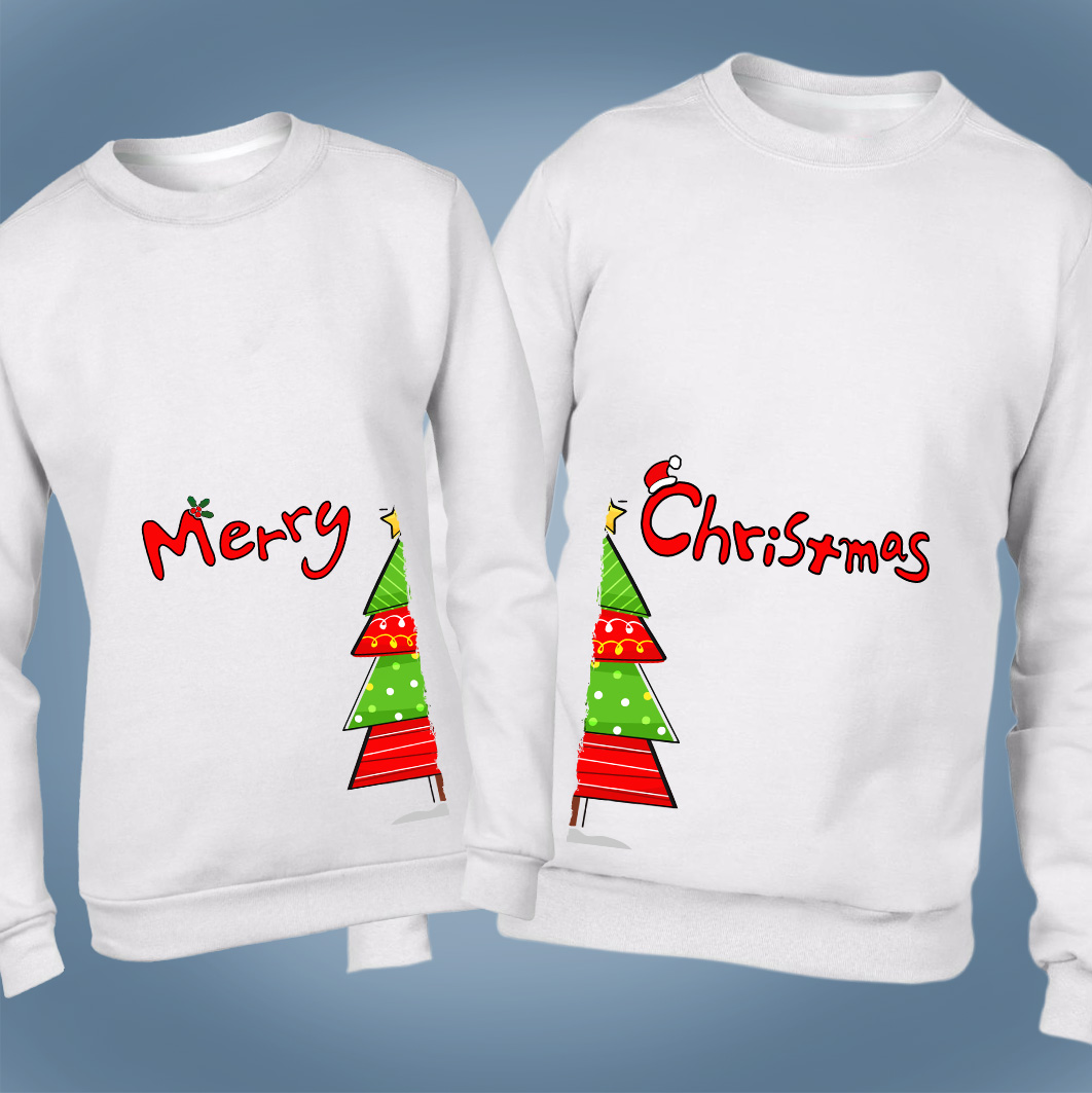 Merry Christmas, páros pulóver.