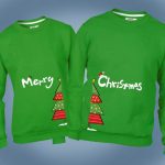 Merry Christmas, páros pulóver.