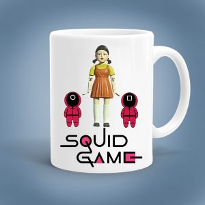 Egyedi Bögre Squid Game képpel.